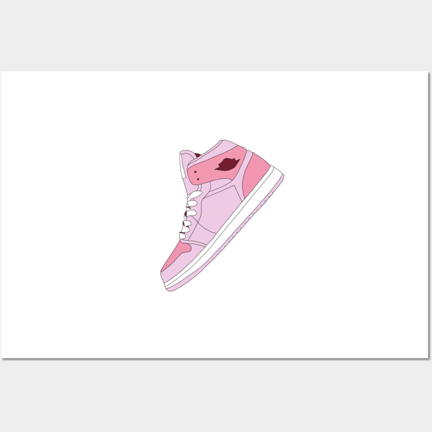 Pink sneaker Wall Art by morgananjos